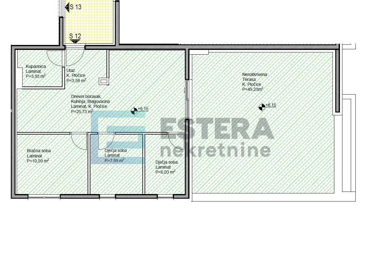 Stan NAJAM 70,07 m2, N.Zagreb Blato 4s, 2. kat, lift, GPM, terasa