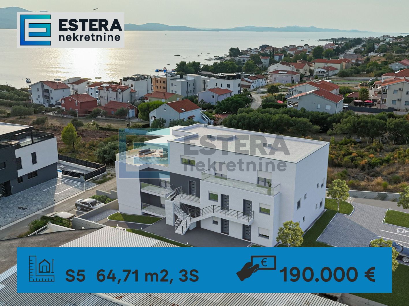 PRODAJA apartman 65 m2 Sveti Petar na Moru, 3s, parking 250 m od mora