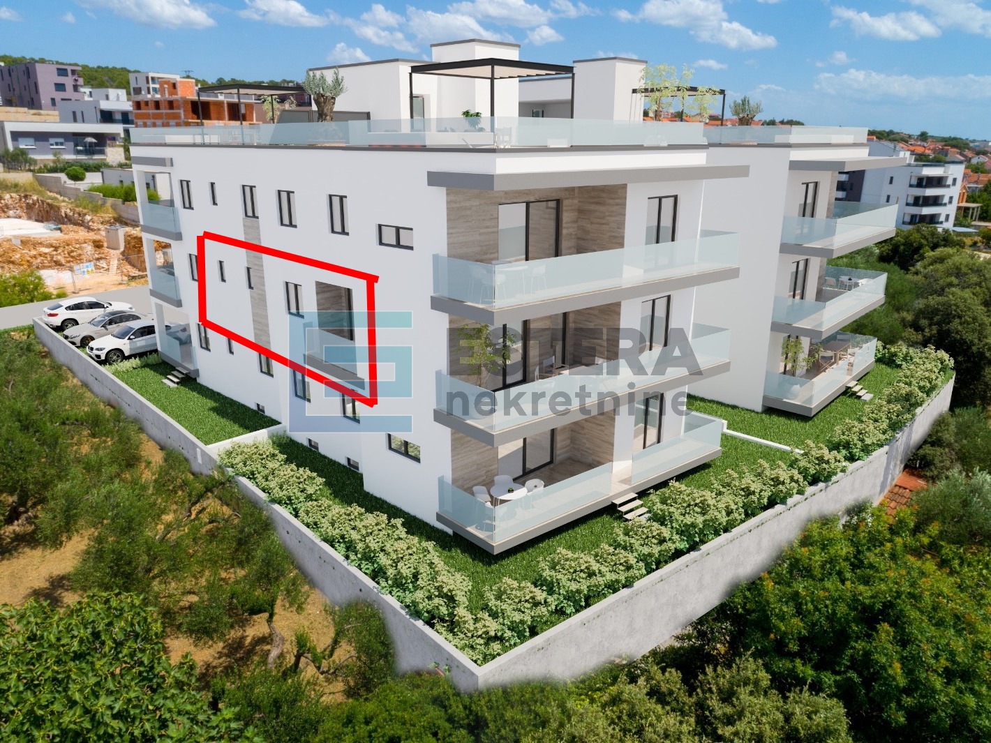 Apartman A 54 m2 PRODAJA Sveti Filip i Jakov, 2s, 1. kat, parking,