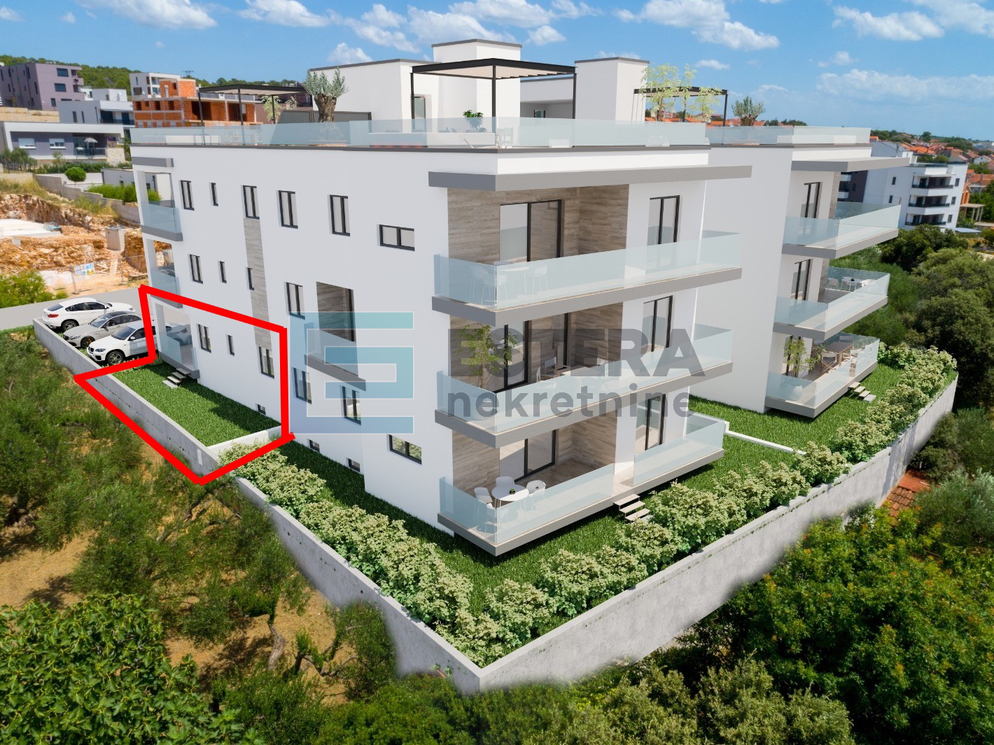 Apartman S1 83 m2 PRODAJA Sveti Filip i Jakov, 3s, prizemlje, parking, vrt