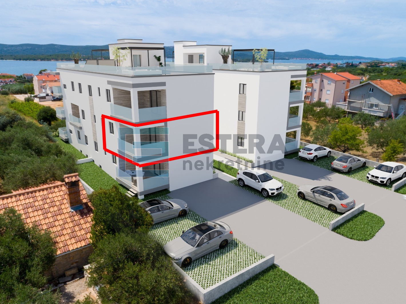 Apartman S3 56 m2 PRODAJA Sveti Filip i Jakov, 2s, 1. kat, parking,