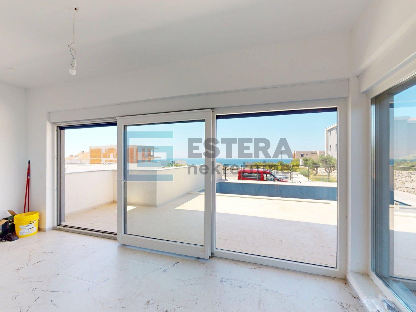 Apartman s bazenom - Novalja - pogled na more!