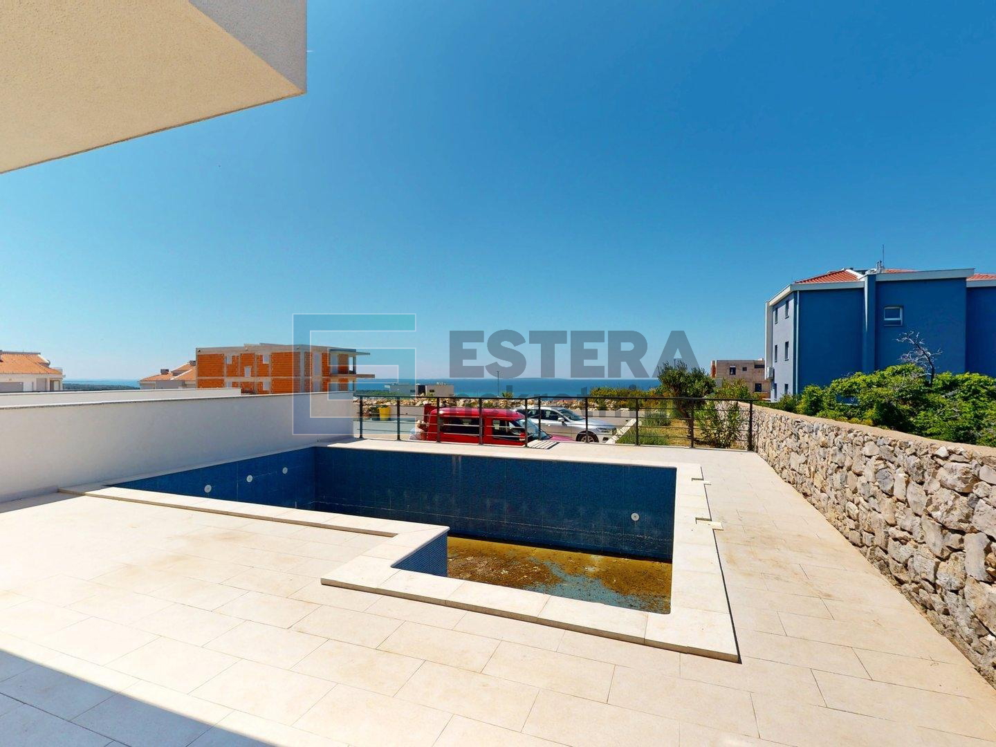 Apartman s bazenom - Novalja - pogled na more!