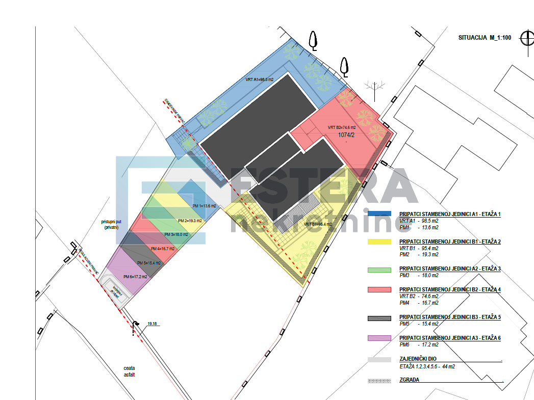 Apartman 60 m2 PRODAJA Sveti Filip i Jakov, 2s, priz , parking, vrt, terasa