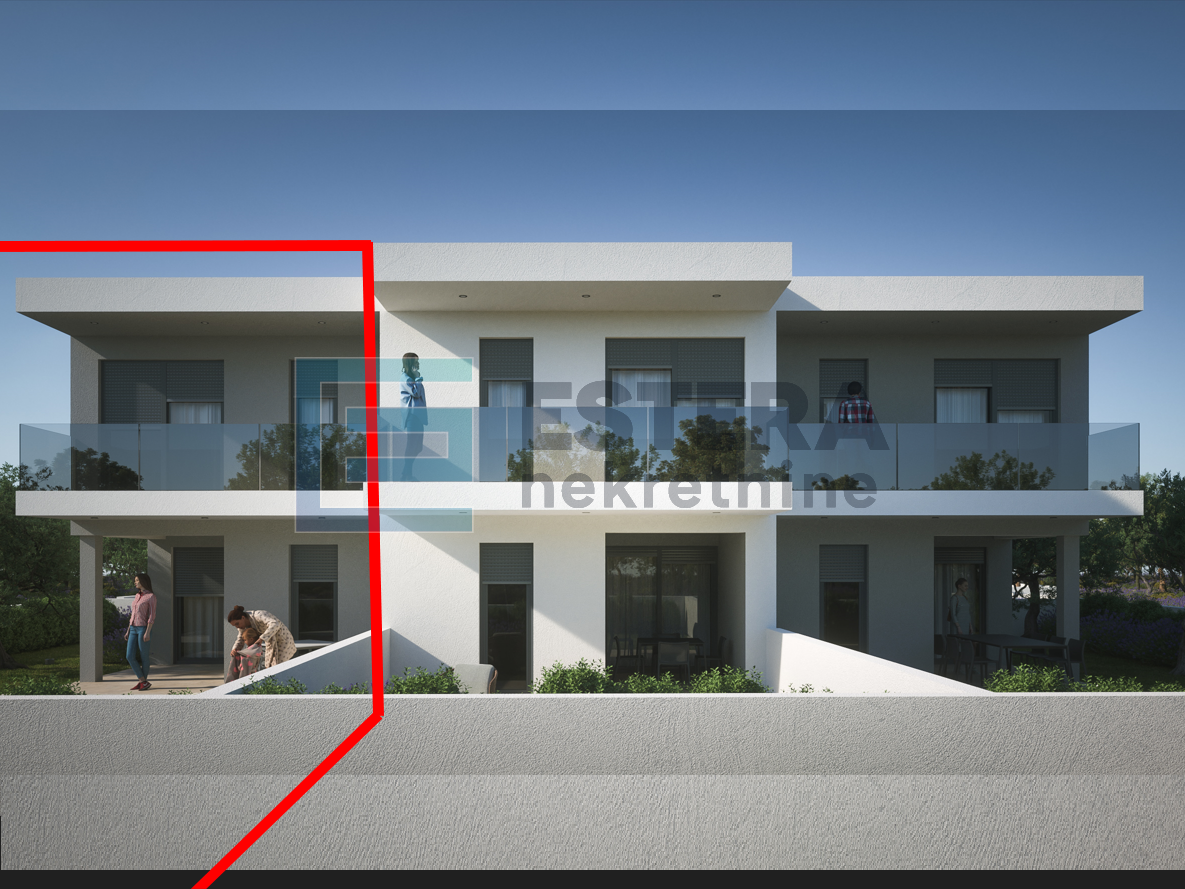 Apartman PRODAJA Vrsi, 121 m2, 4s, vrt, bazen, 2 parkinga