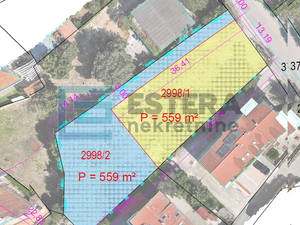 Građevinsko zemljište PRODAJA Biograd na Moru, 559 m2