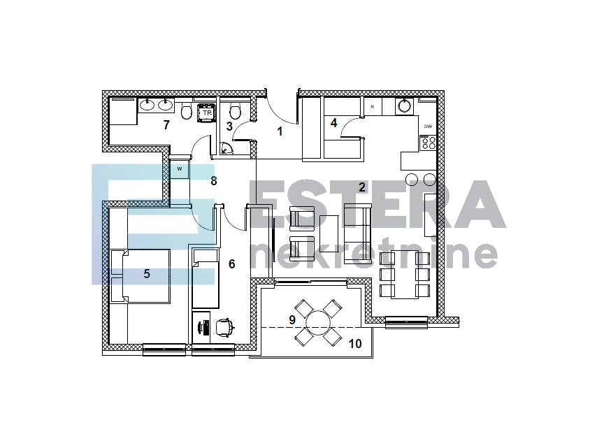NOVOGRADNJA stan S18, 76 m2, Zaprešić, Centar, 3s, 3. kat
