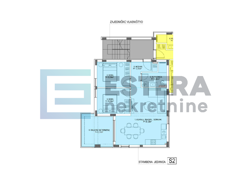 Apartman 97 m2 PRODAJA Petrčane S2, 3s, 1. kat