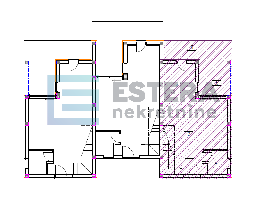 Apartman PRODAJA Vrsi, 121 m2, 4s, vrt, bazen, 2 parkinga