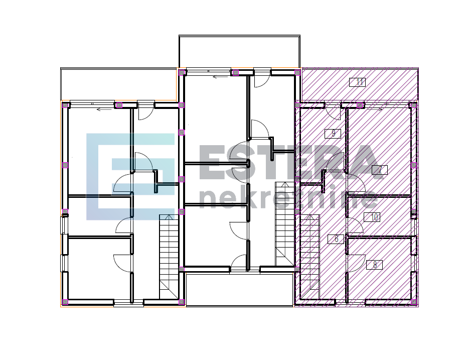 Apartman PRODAJA Vrsi, 121 m2, 4s, vrt, bazen, 2 parkinga