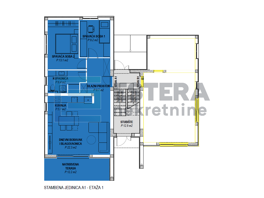 Apartman 85,07 m2 PRODAJA Sveti Filip i Jakov, 3s, priz , parking, vrt, terasa