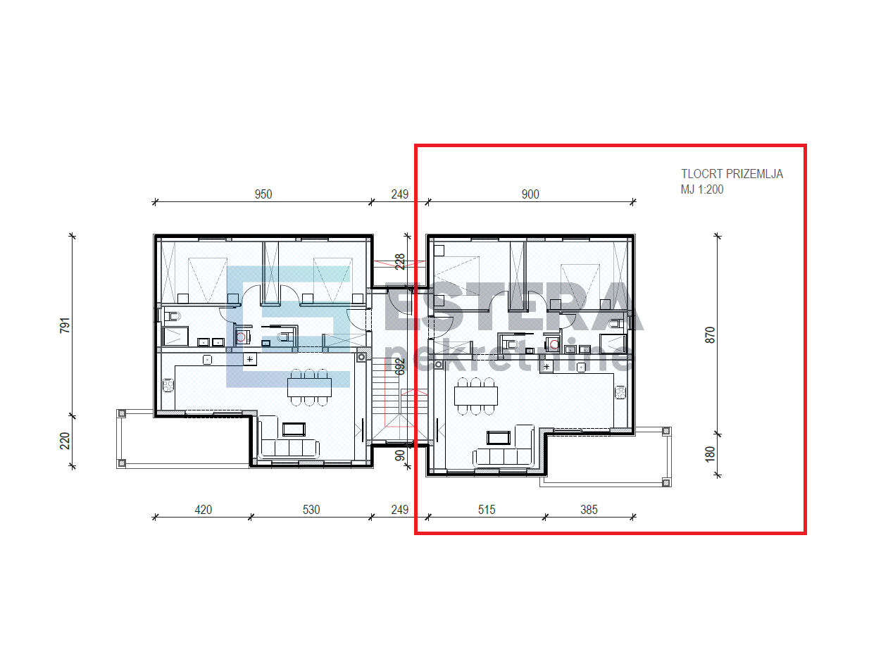 Apartman PRODAJA Vrsi 79 m2, prizemlje