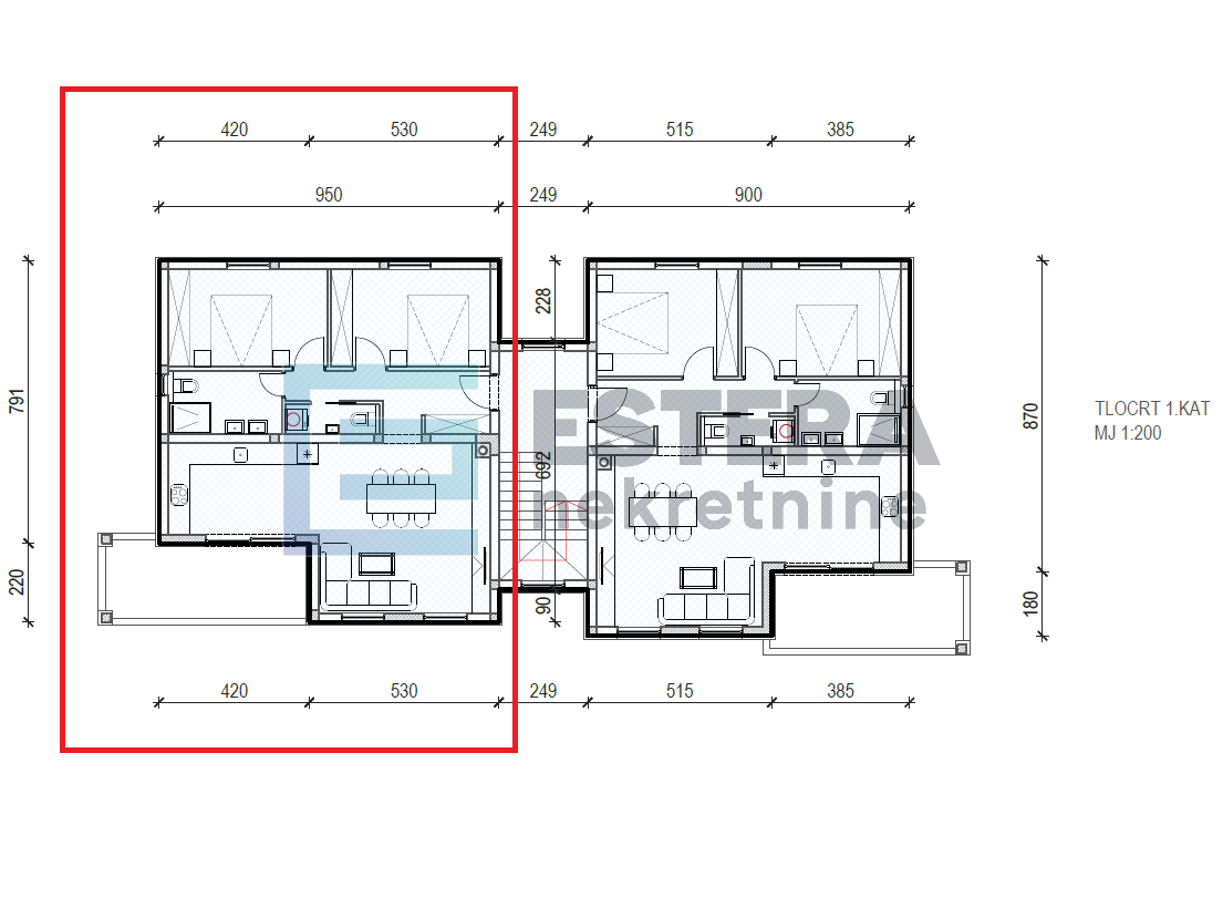 Apartman PRODAJA Vrsi 79 m2, 1. kat