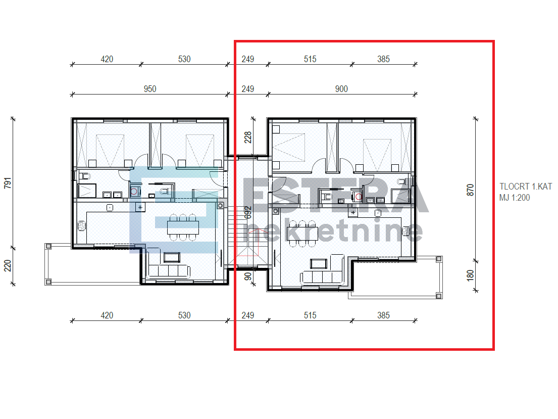 Apartman PRODAJA Vrsi 79 m2, 1. kat