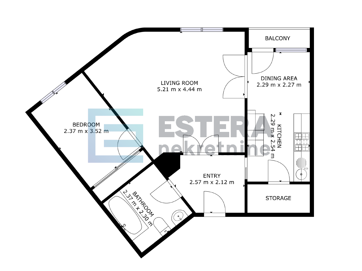 Stan 56 m2 PRODAJA Rudeš, 2s, visoko prizemlje