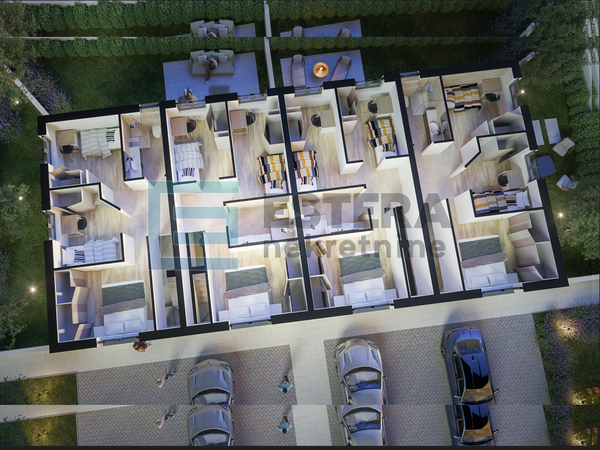 Apartman PRODAJA Vrsi, 90 m2, 4s, vrt, 2 parkinga