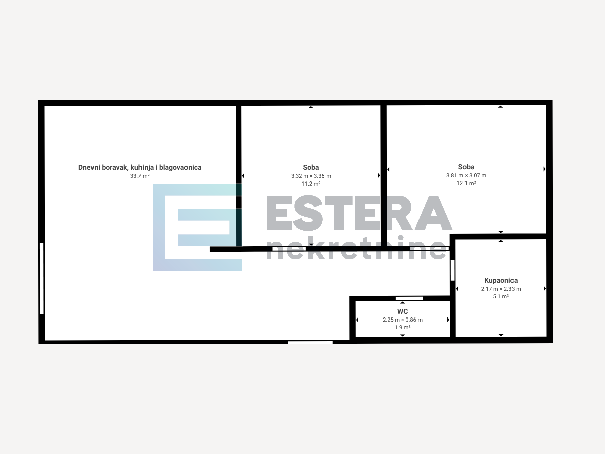 Apartman s bazenom - Novalja - pogled na more!