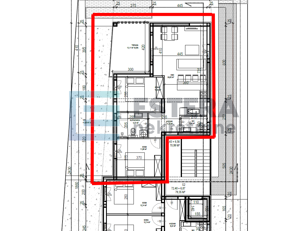 Apartman S1 83 m2 PRODAJA Sveti Filip i Jakov, 3s, prizemlje, parking, vrt
