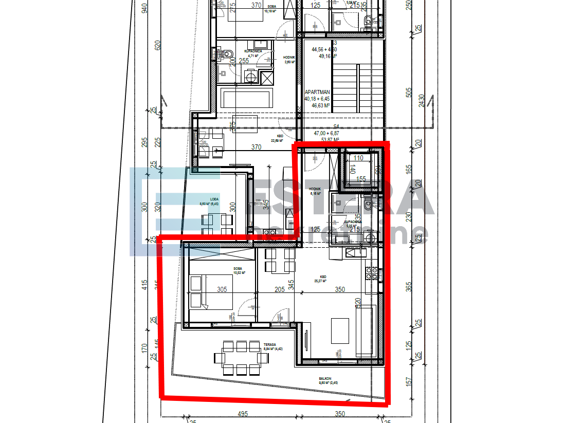 Apartman S4 61 m2 PRODAJA Sveti Filip i Jakov, 2s, 1. kat, parking,