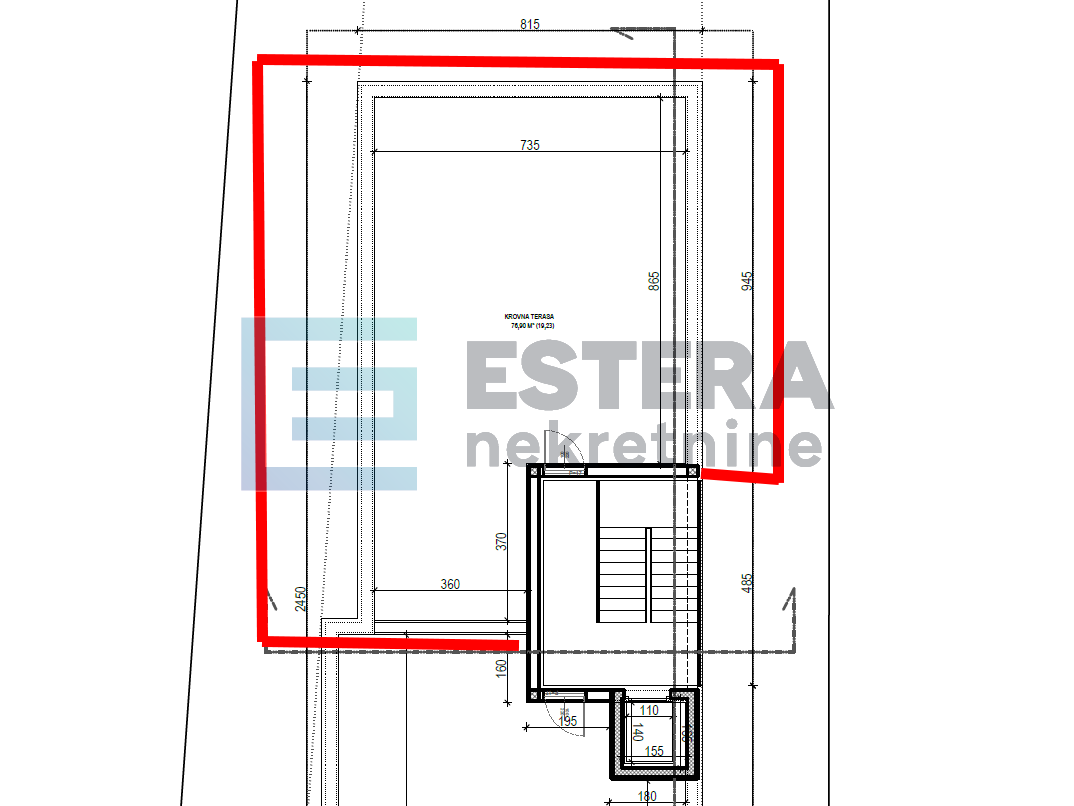 Apartman S5 97 m2 PRODAJA Sveti Filip i Jakov, 3s, 2. kat, parking, krovna terasa