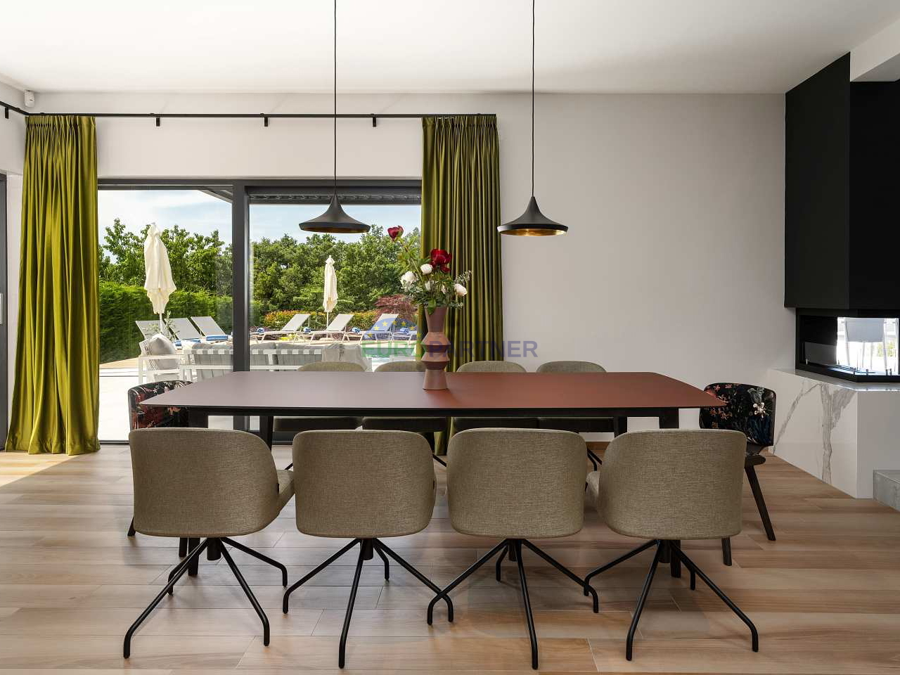 Moderna vila s pogledom na more, Poreč, 900m od mora