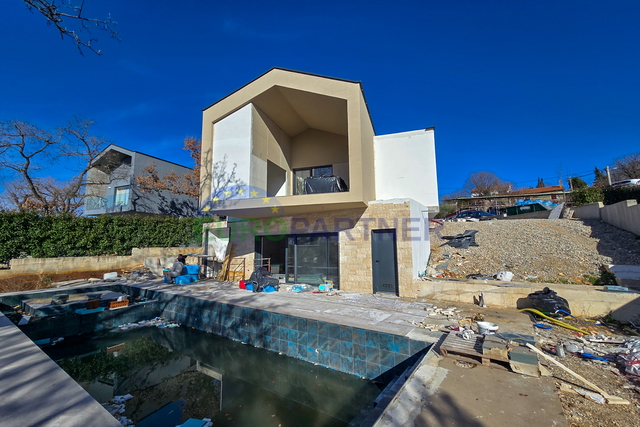 Modern villa under construction not far from Porec