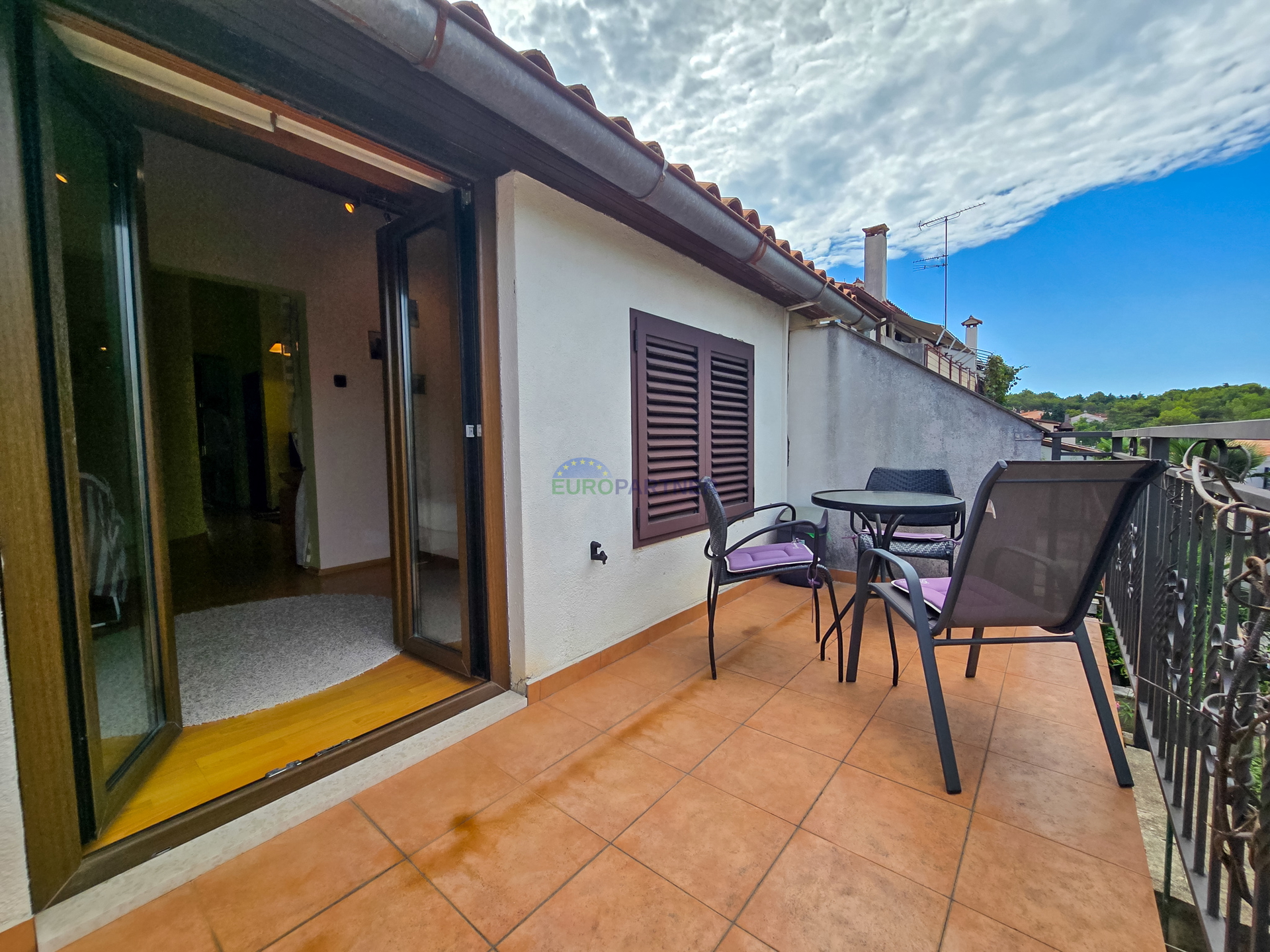 Wohnung mit Garten, Poreč, 800 m vom Meer entfernt
