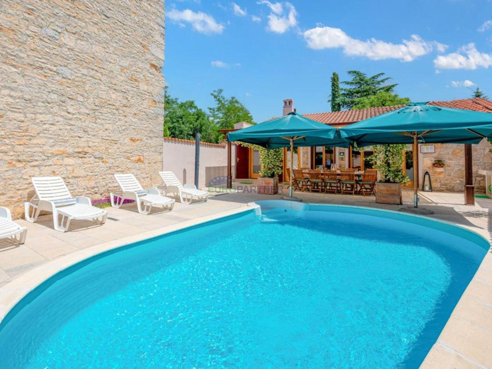 Istra, Kanfanar, Steinhaus mit zusätzlichem Gebäude und Swimmingpool
