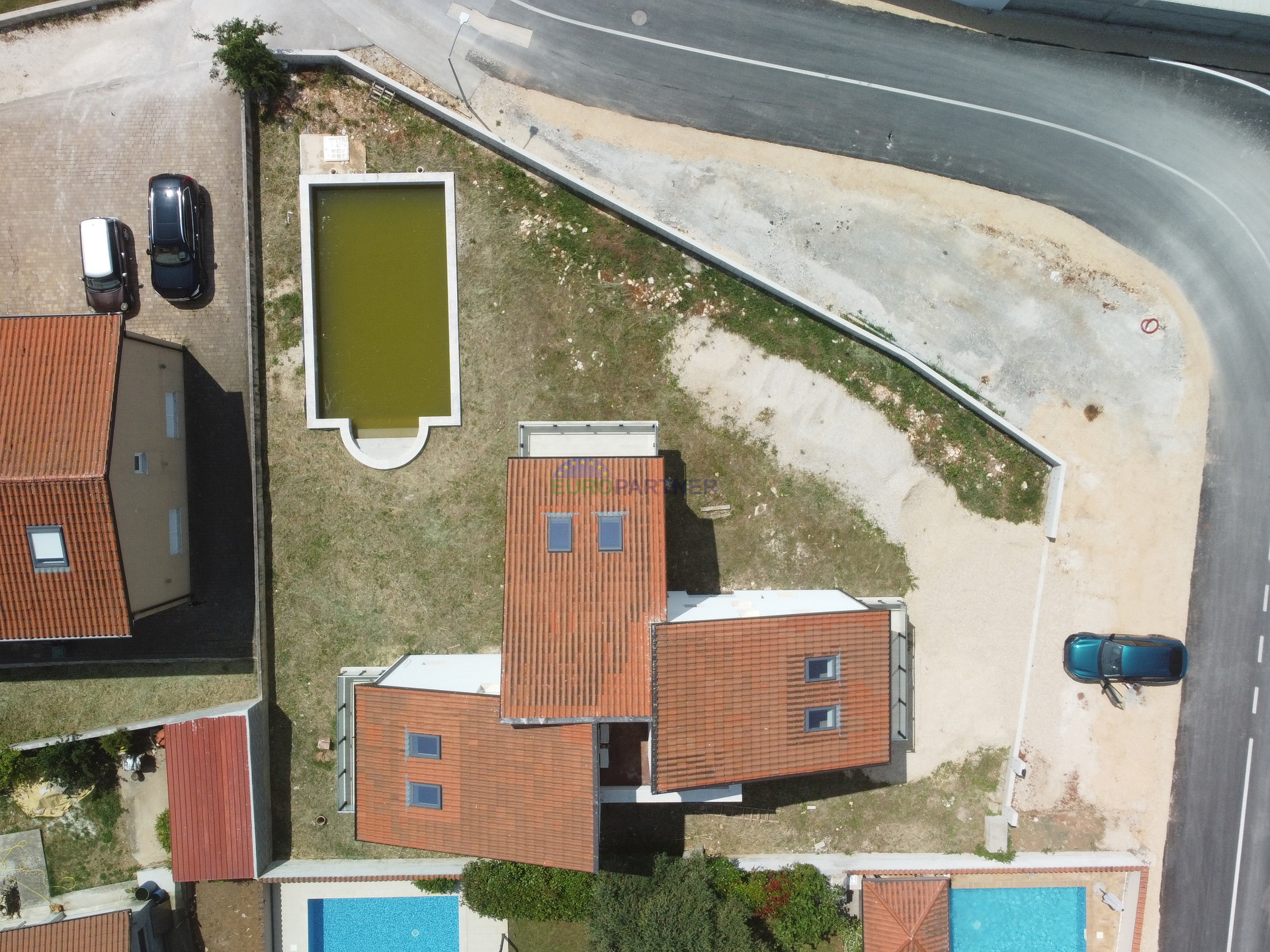 Apartmenthaus mit Meerblick, 10km von Poreč