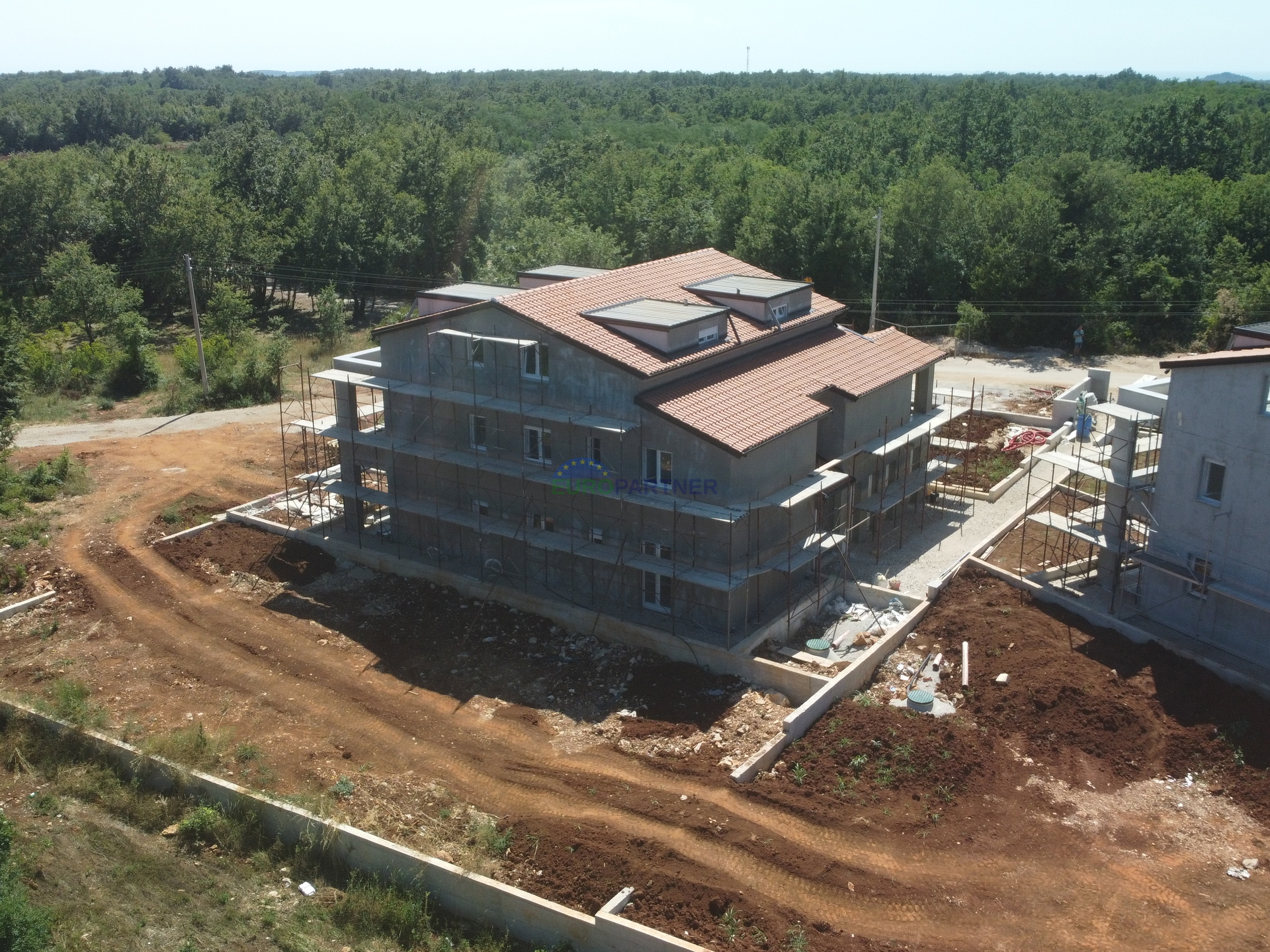 Istria, two-bedroom apartment on the first floor of a new building near Poreč