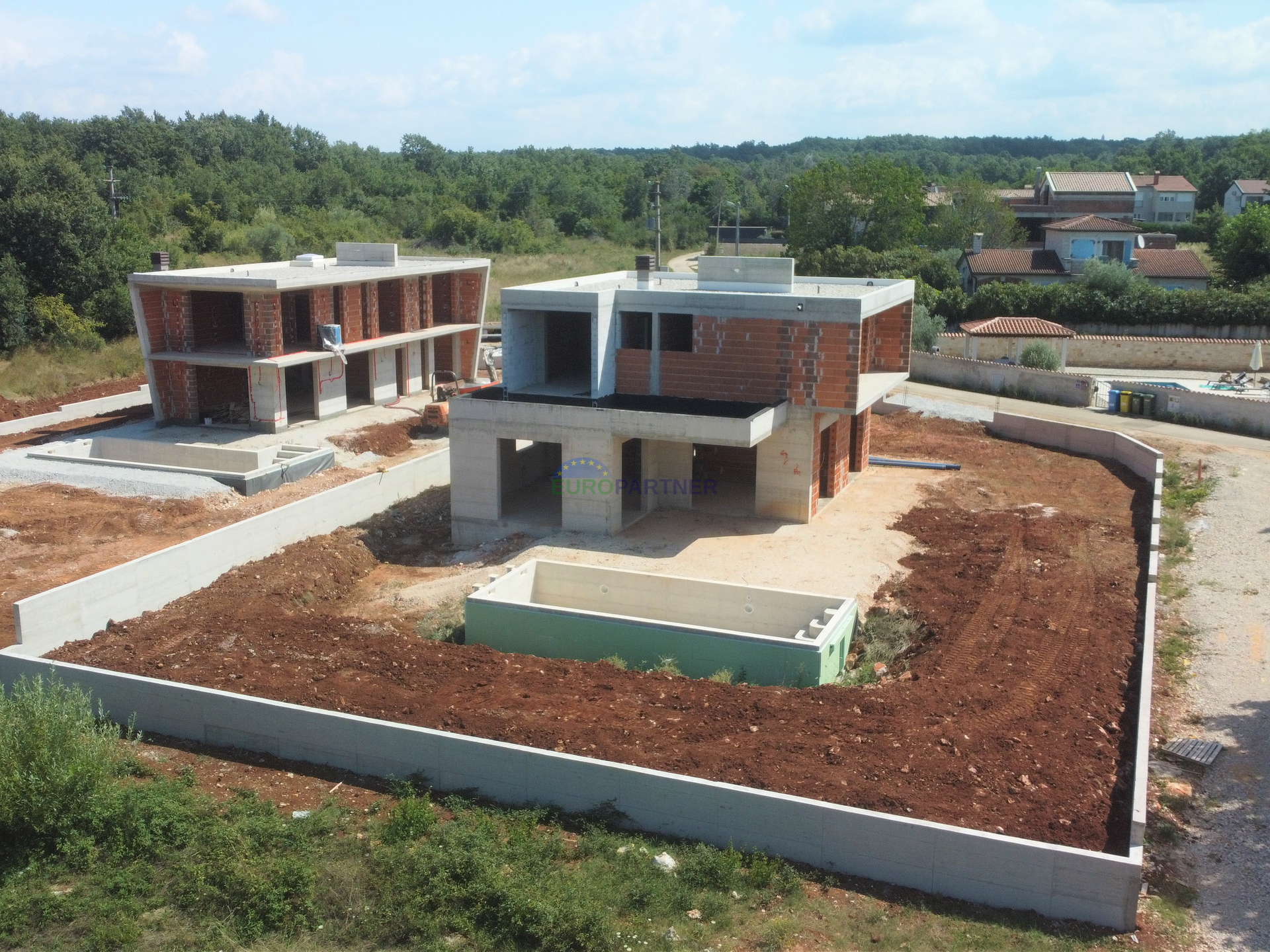 A modern vila under construction in Istria - Villa Harmony