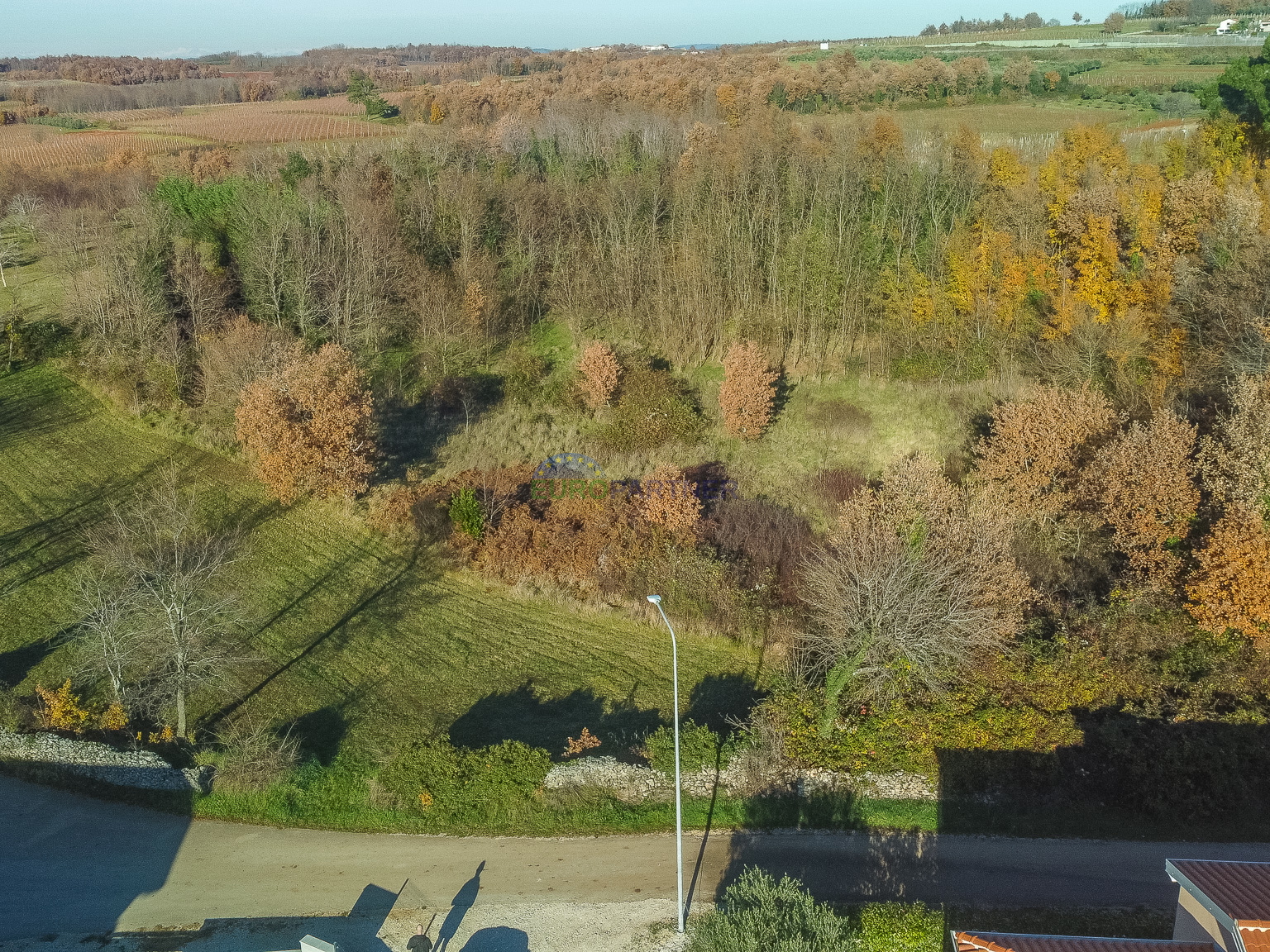 Istrien&comma; Vi&scaron;njan&comma; Umgebung&comma; Bauland mit Meerblick