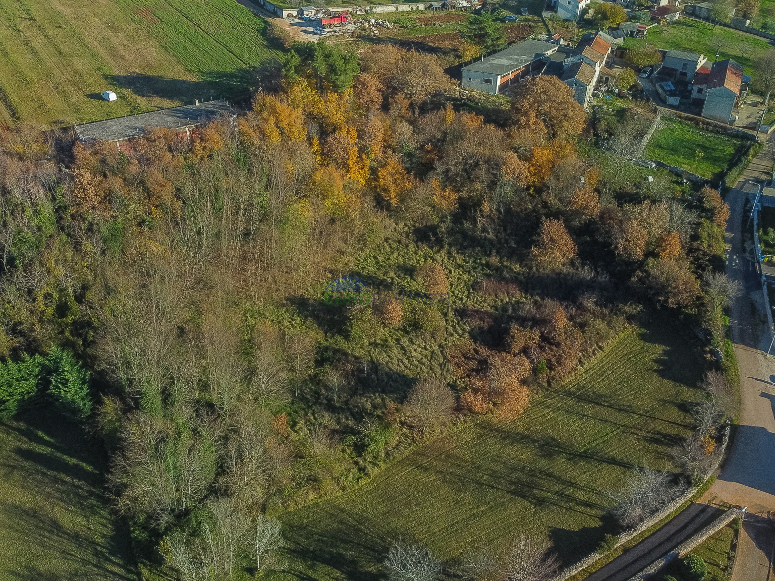 Istrien&comma; Vi&scaron;njan&comma; Umgebung&comma; Bauland mit Meerblick