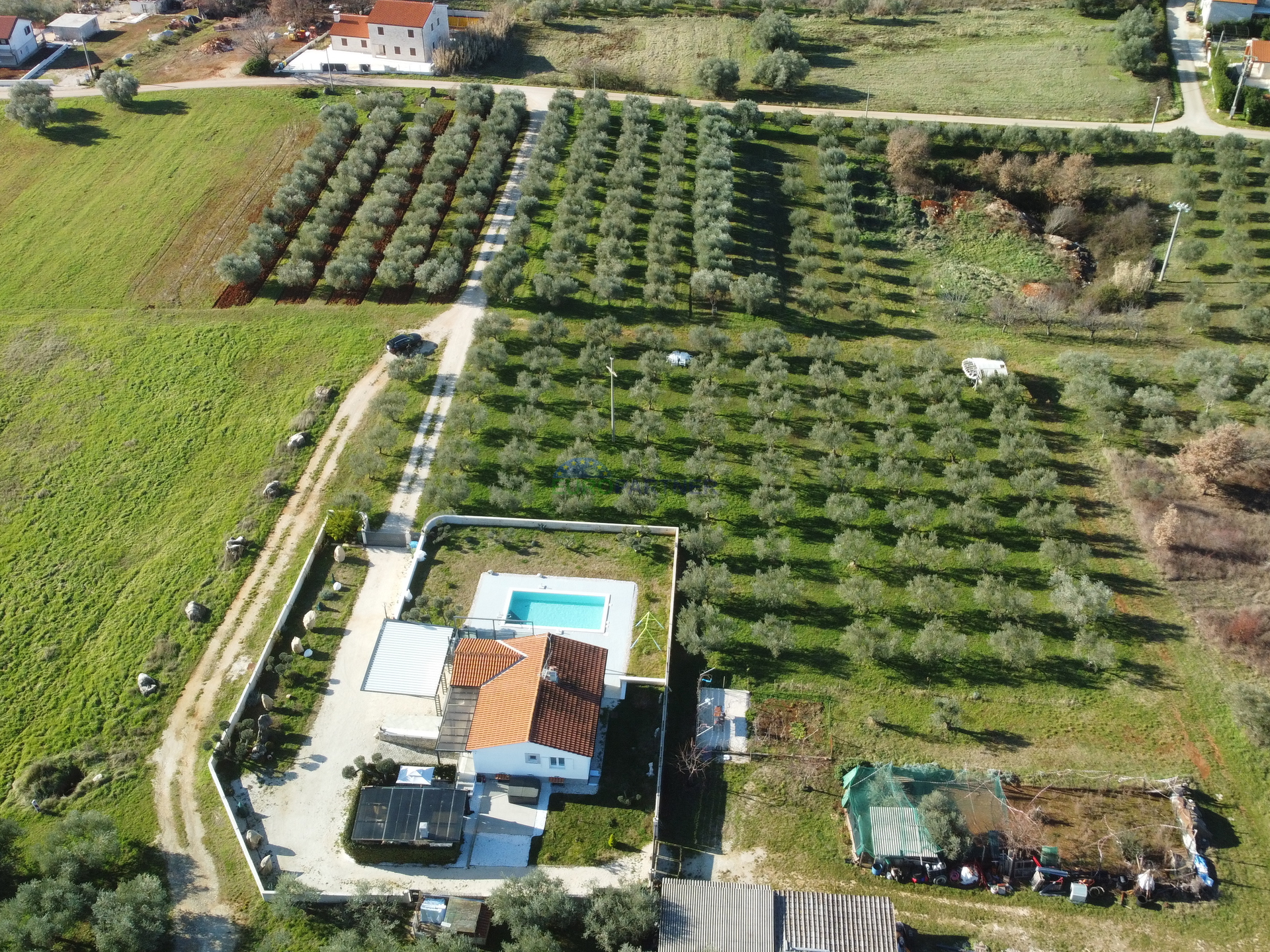 Istrien, Višnjan, Villa mit einem schönen Garten