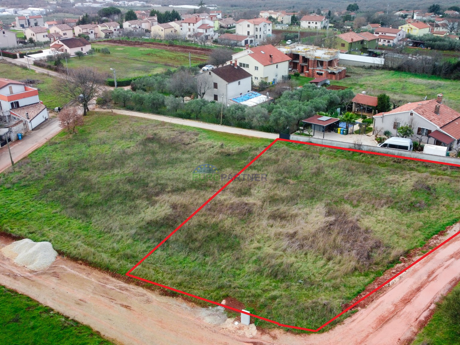 Building land with a sea view, 8 km from Poreč.