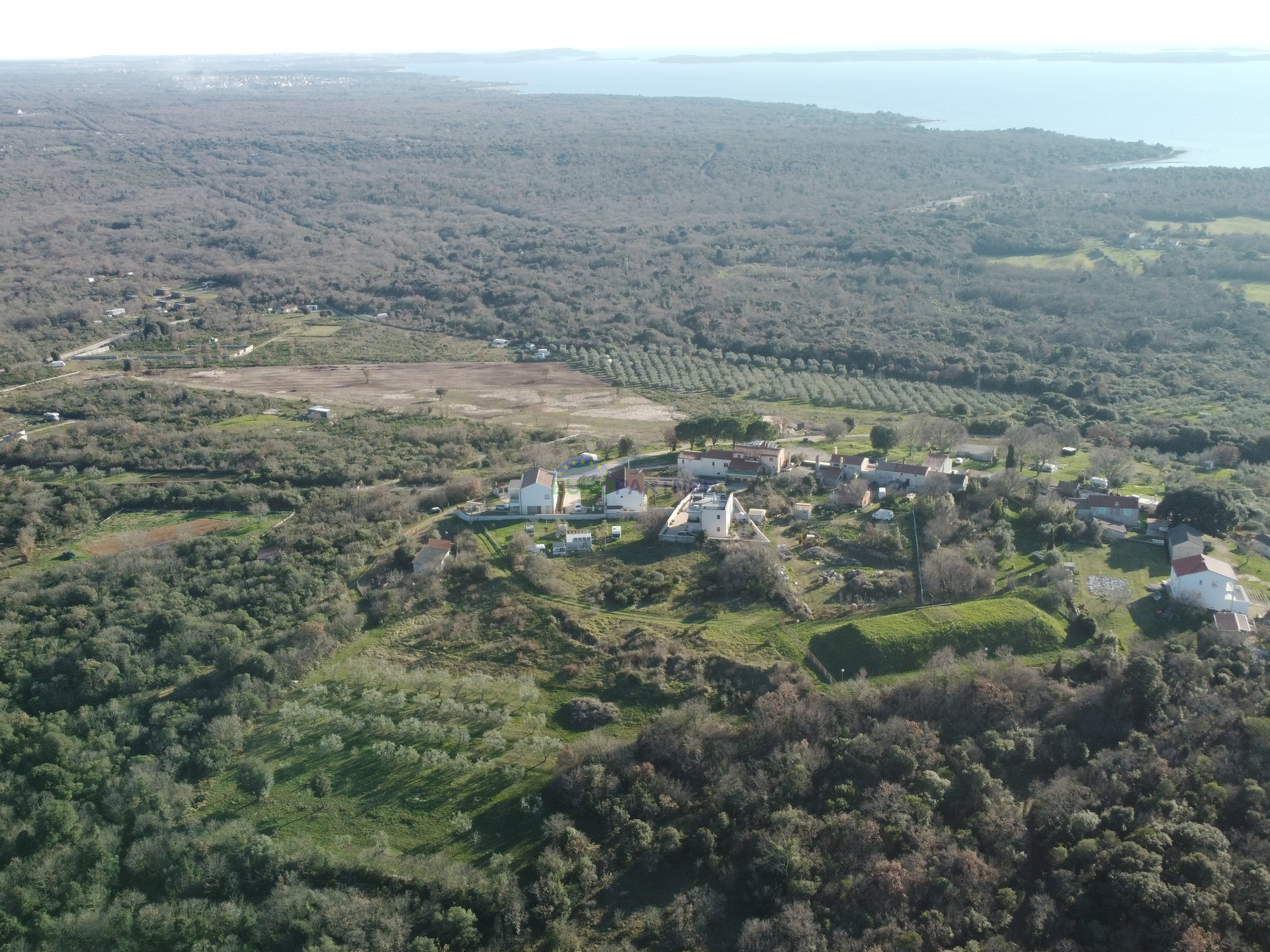 Istra, Vodnjan, građevinsko zemljište sa pogledom na more