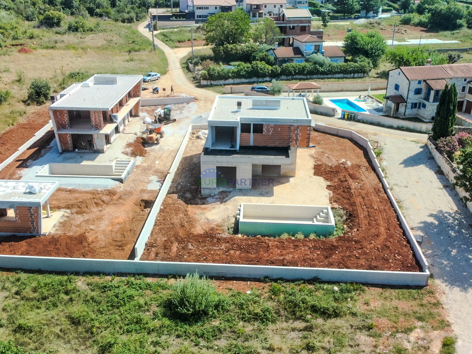 A modern vila under construction in Istria - Villa Harmony