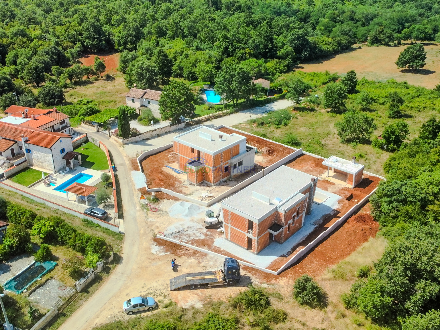 A modern vila under construction in Istria - Villa Harmony