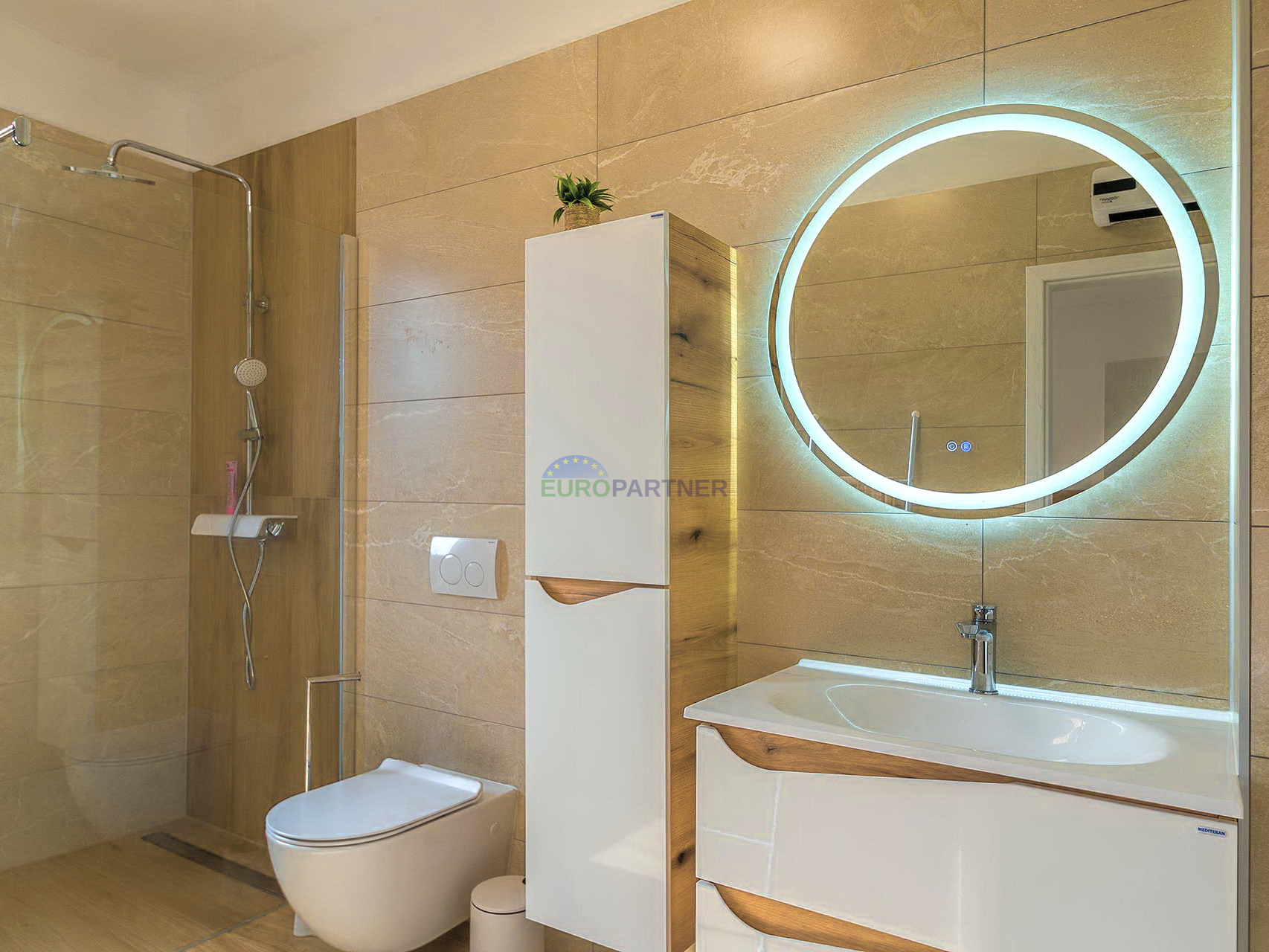 Istria, Sveti Vićenat, semi-detached house with a swimming pool