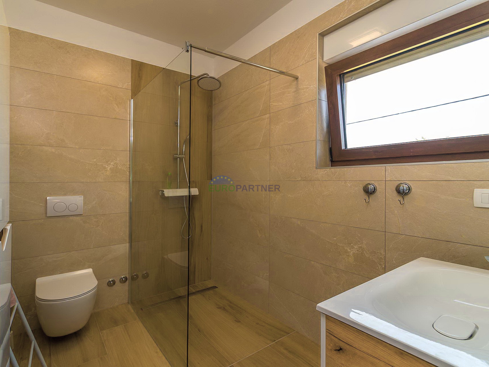 Istria, Sveti Vićenat, semi-detached house with a swimming pool