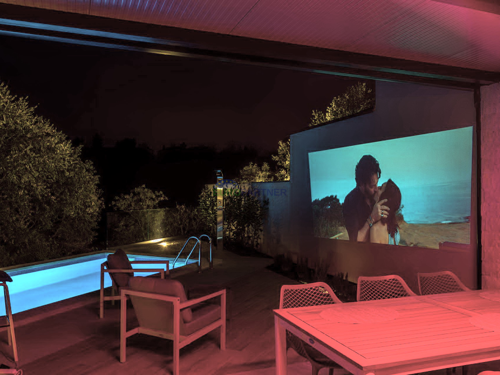 Istria, Sveti Vićenat, semi-detached house with a swimming pool