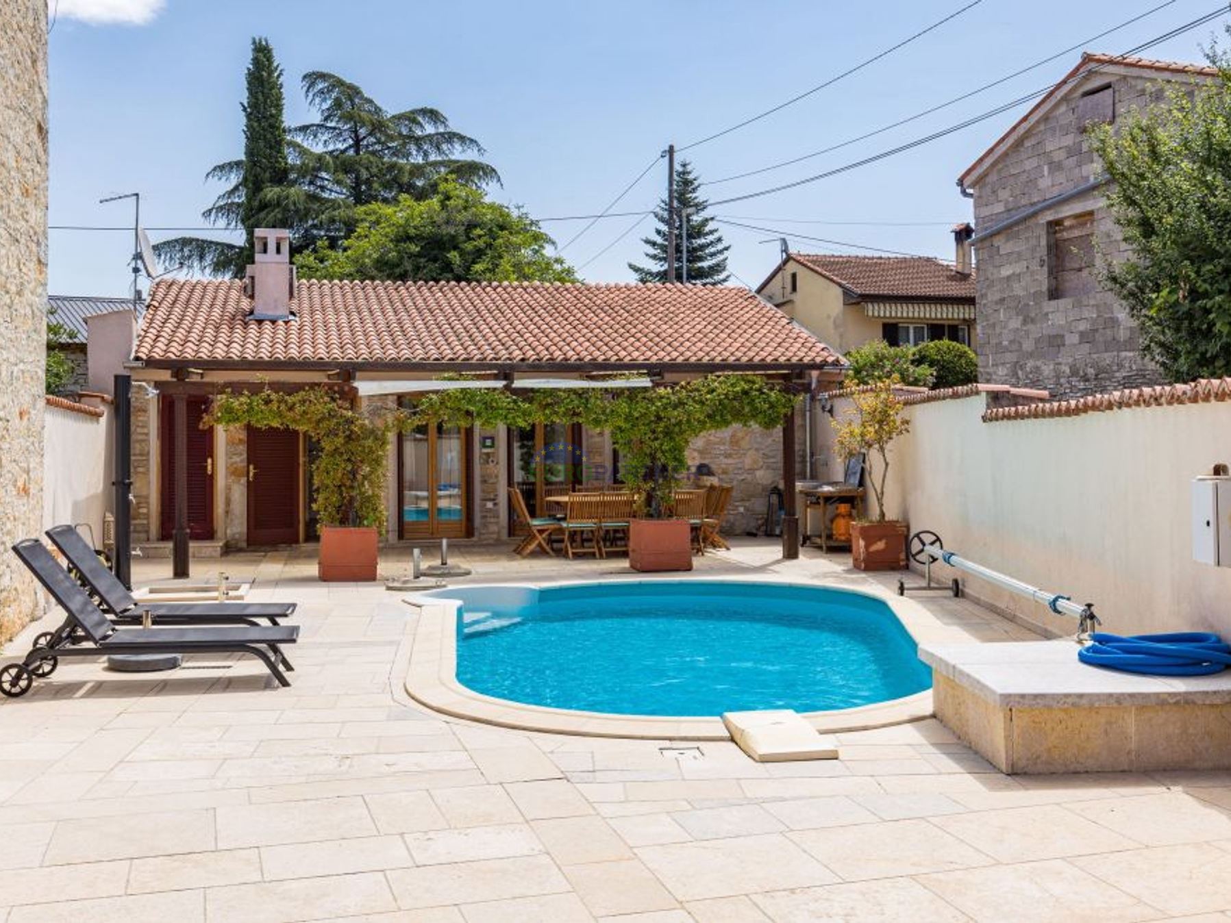 Istra, Kanfanar, Steinhaus mit zusätzlichem Gebäude und Swimmingpool