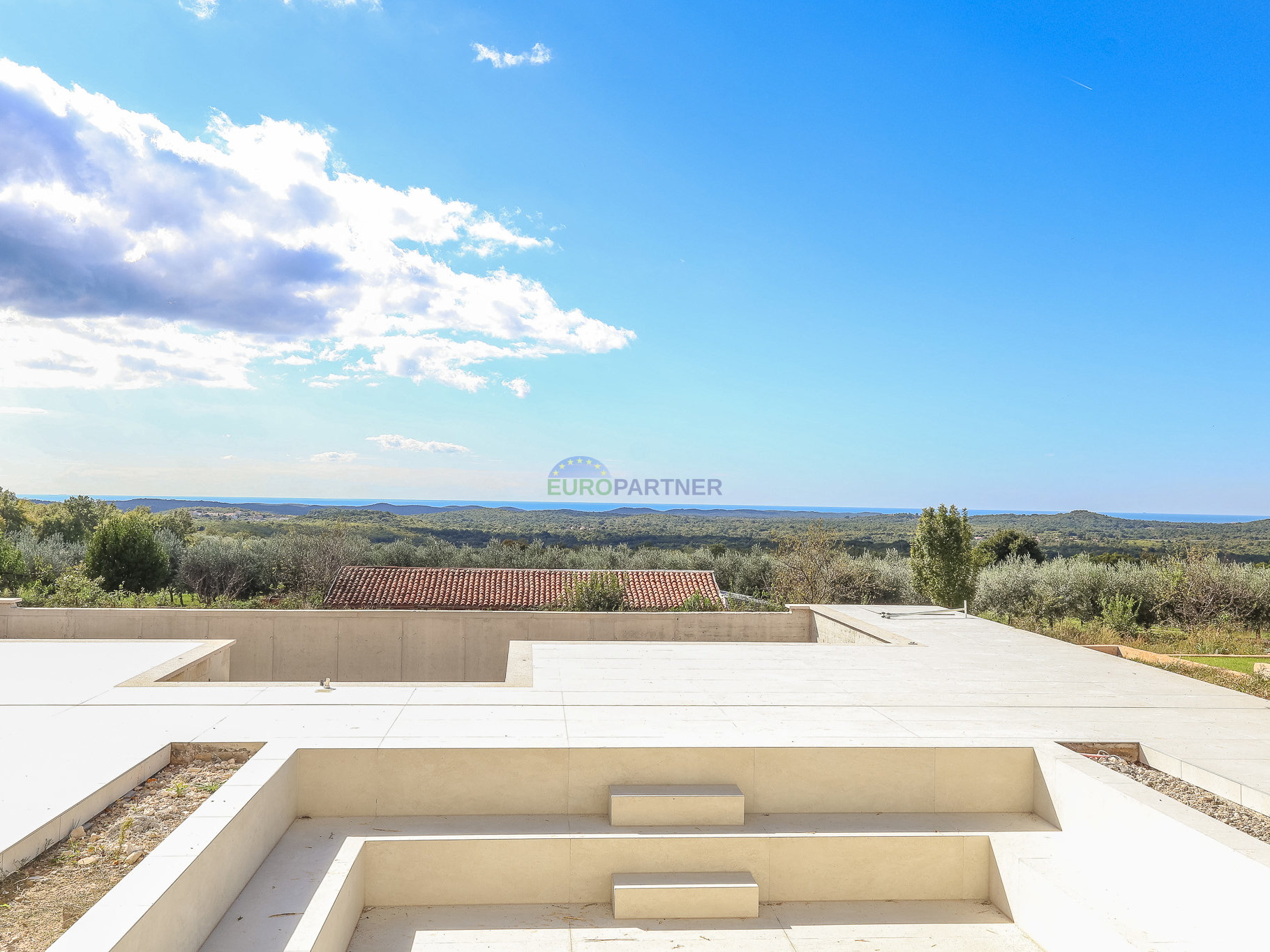 Villa di design con vista mare, zona di Parenzo, Istria