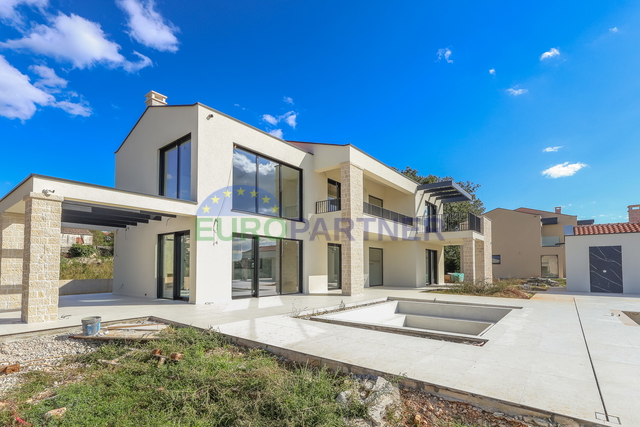 Villa di design con vista mare, zona di Parenzo, Istria