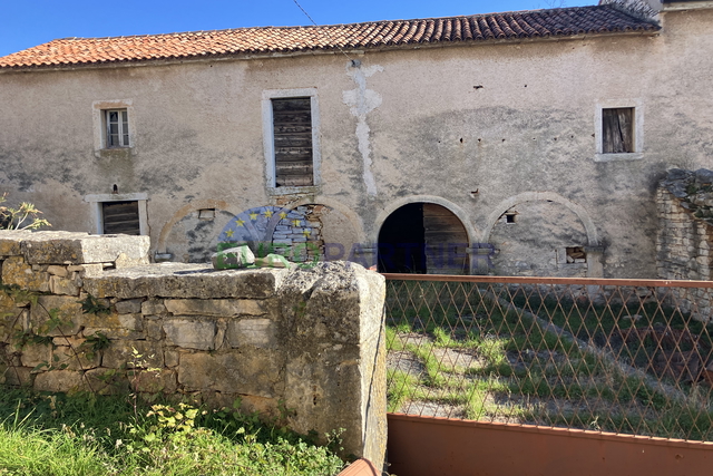 Istria, Sveti Lovreč, indigenous Istrian estate with two stone houses.