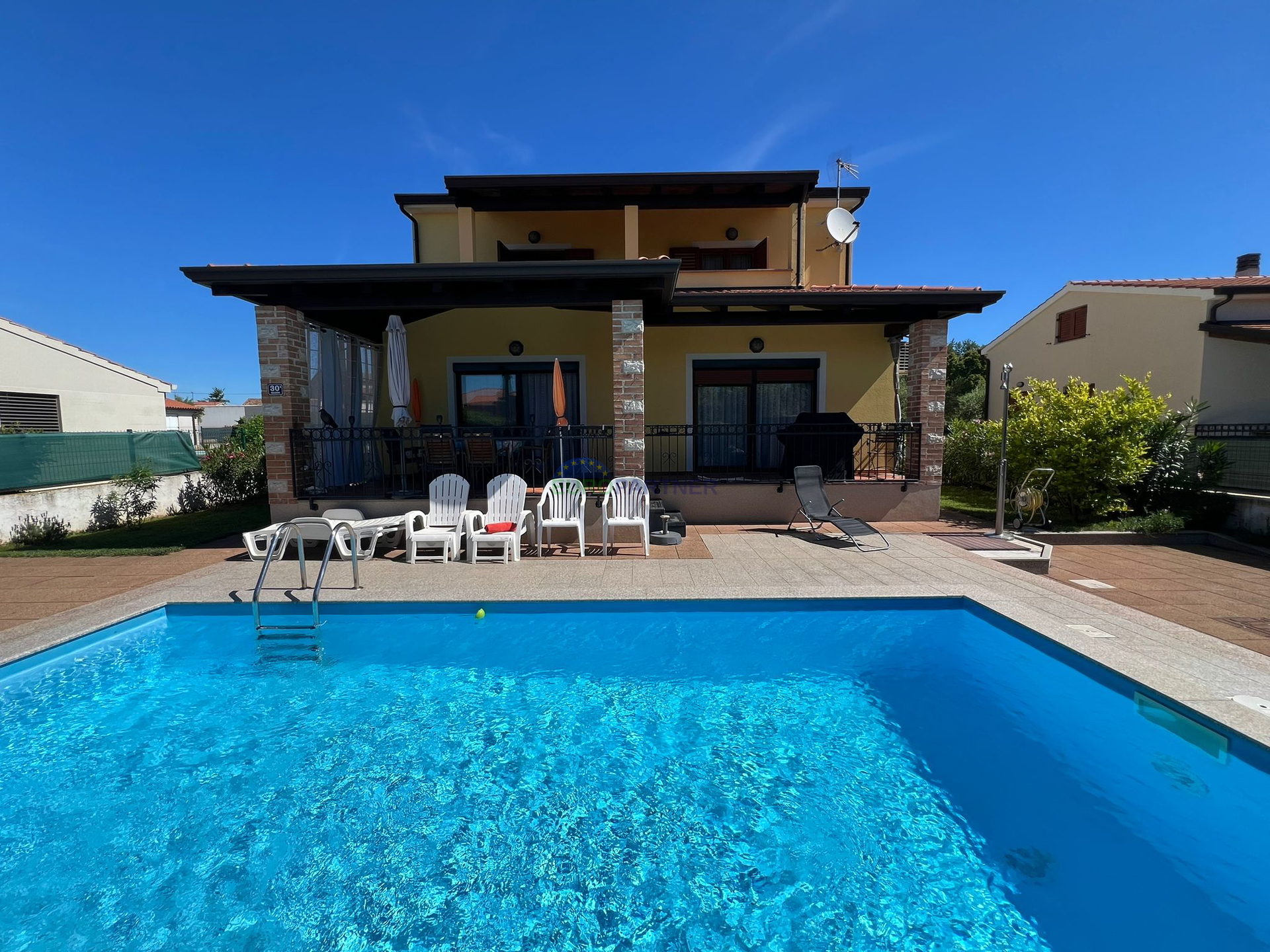 Casa con piscina e vista mare, Poreč