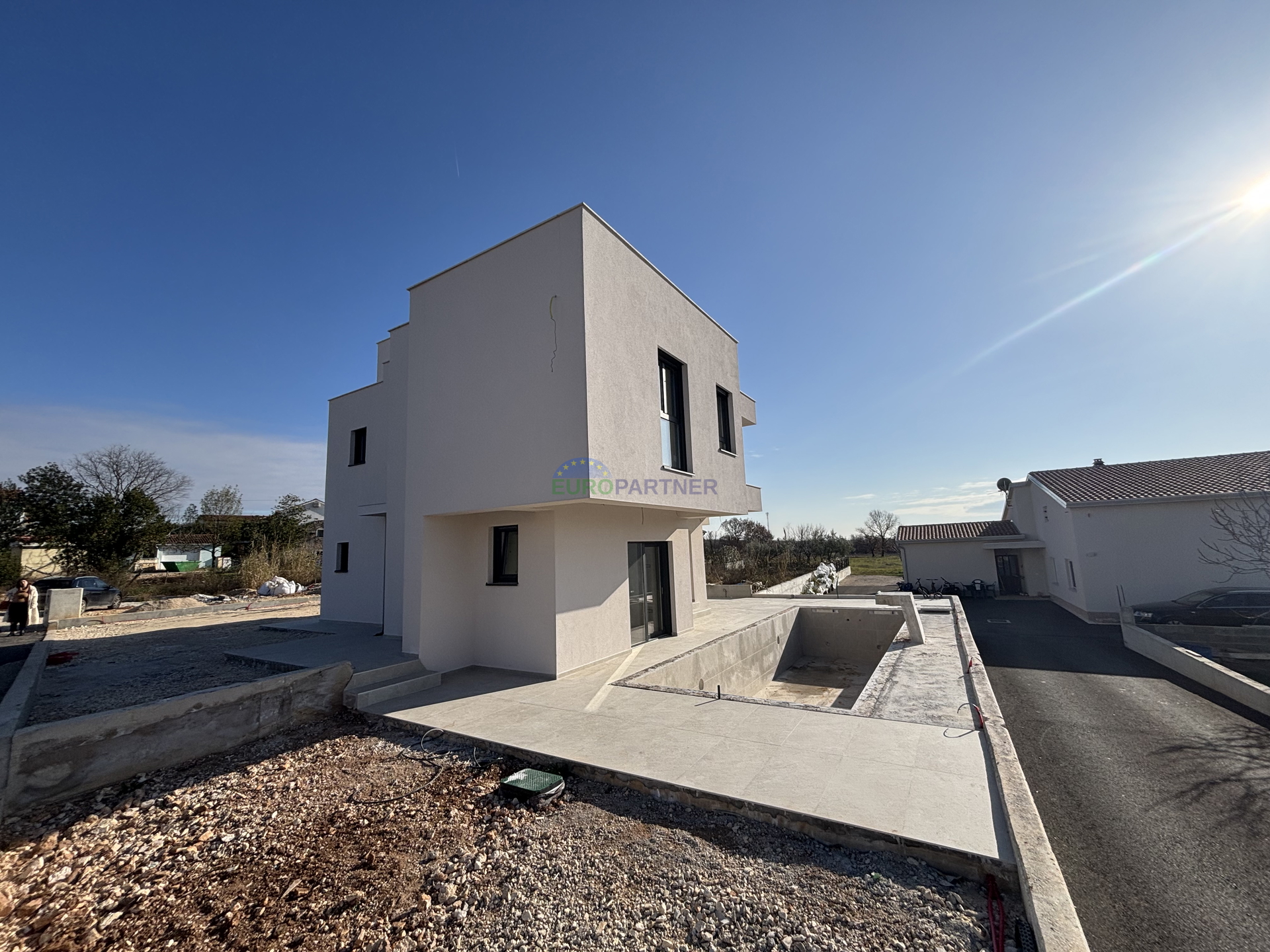 Istria&comma; near Pore&ccaron;&comma; beautiful modern house with a sea view&period;