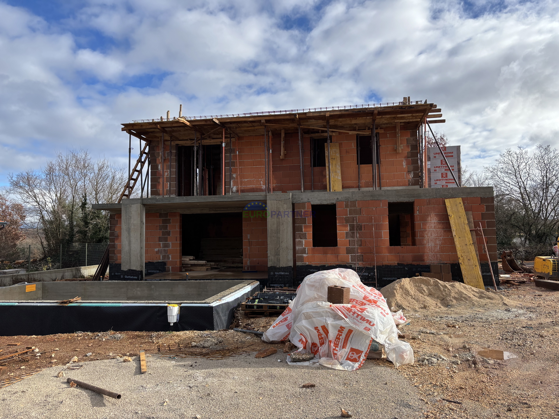 Istria&comma; Sveti Lovre&ccaron;&comma; villa in costruzione