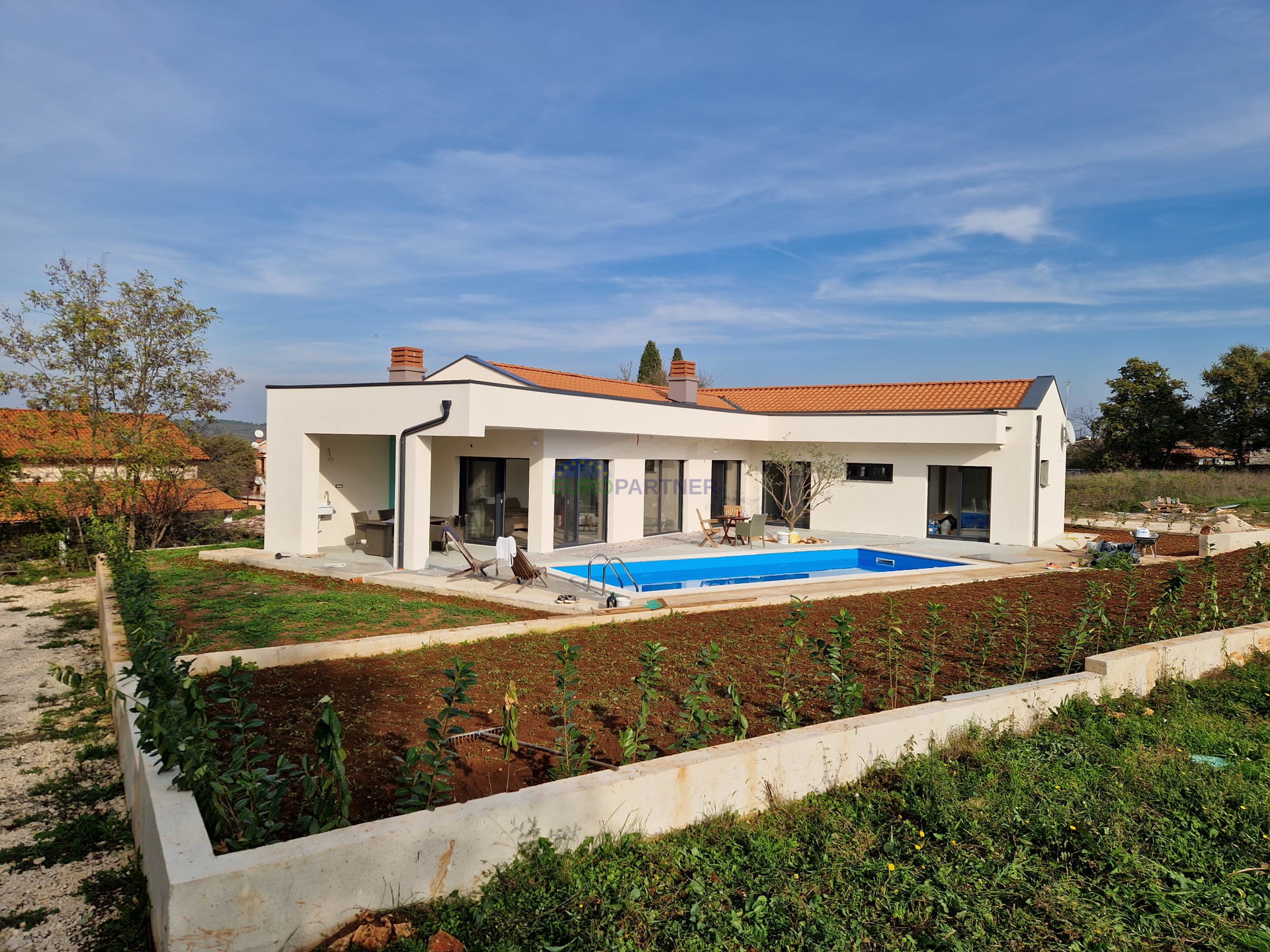 Istria, near Rovinj, beautiful single-story house with a pool.