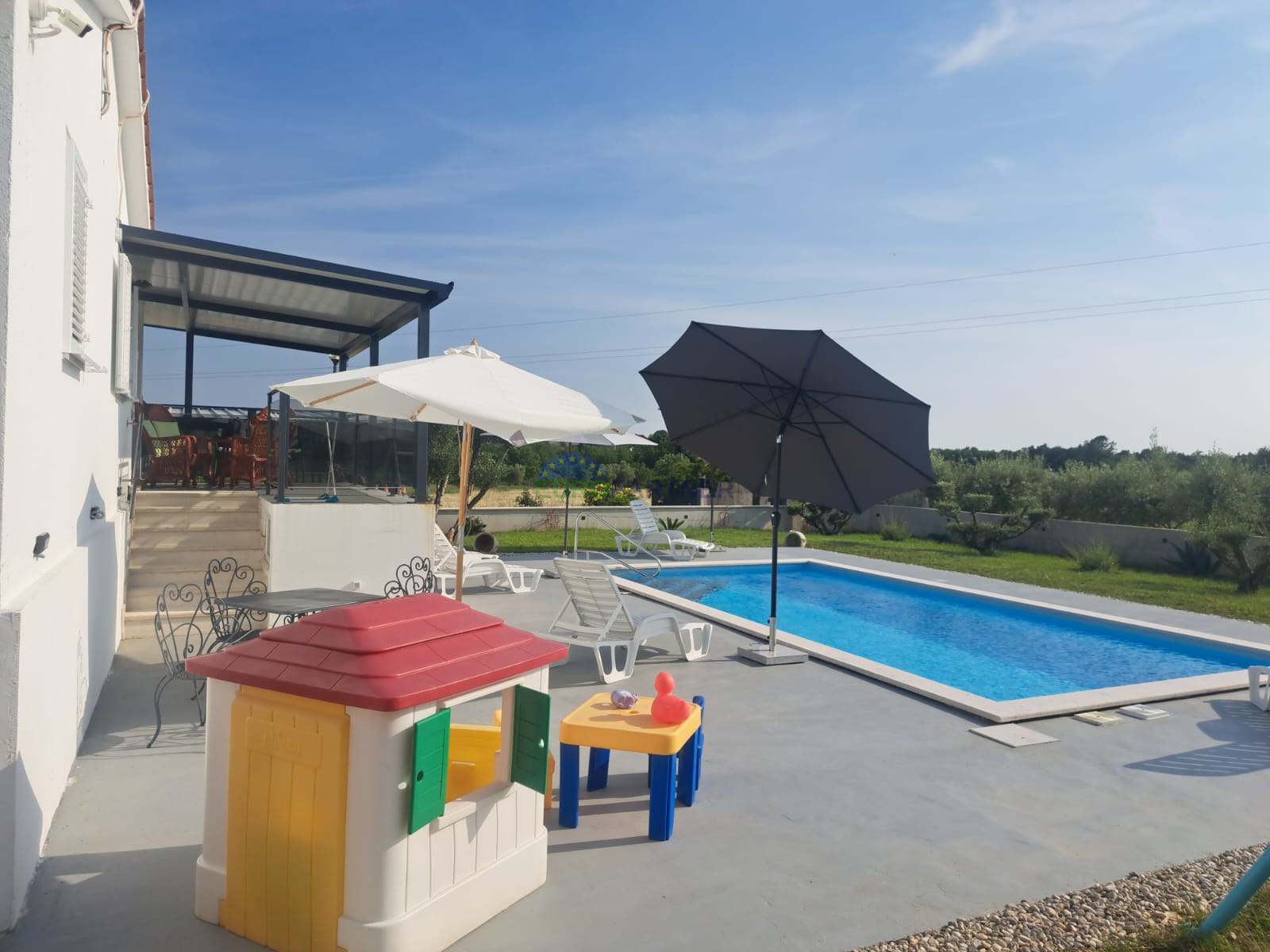 Istrien, Višnjan, Villa mit einem schönen Garten